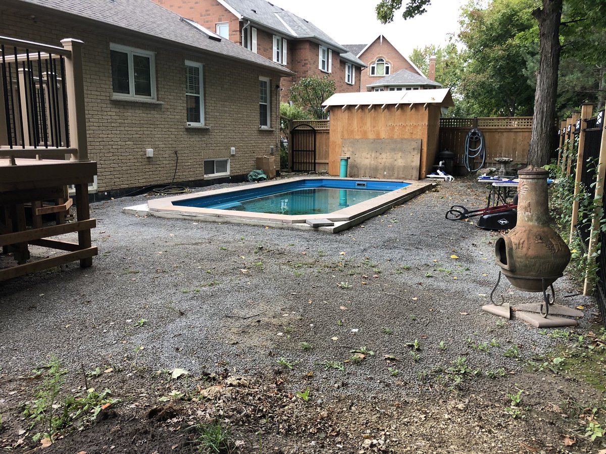 YDInterlocking's tweet photo. Another pool patio done. #ydinitiative #stouffville #hardscapelife #hardscapebrotherhood https://t.co/gFZoEpKuY9