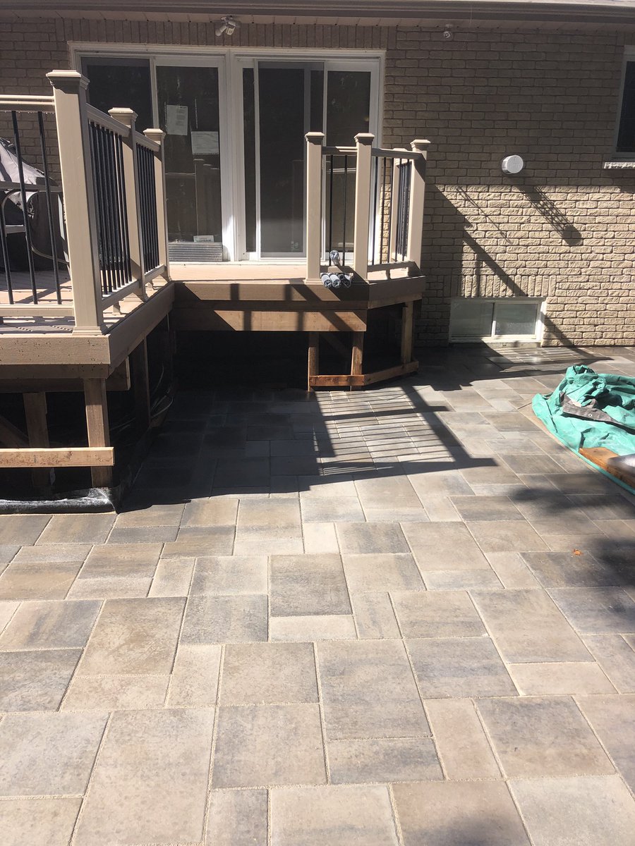 Another pool patio done. #ydinitiative #stouffville #hardscapelife #hardscapebrotherhood