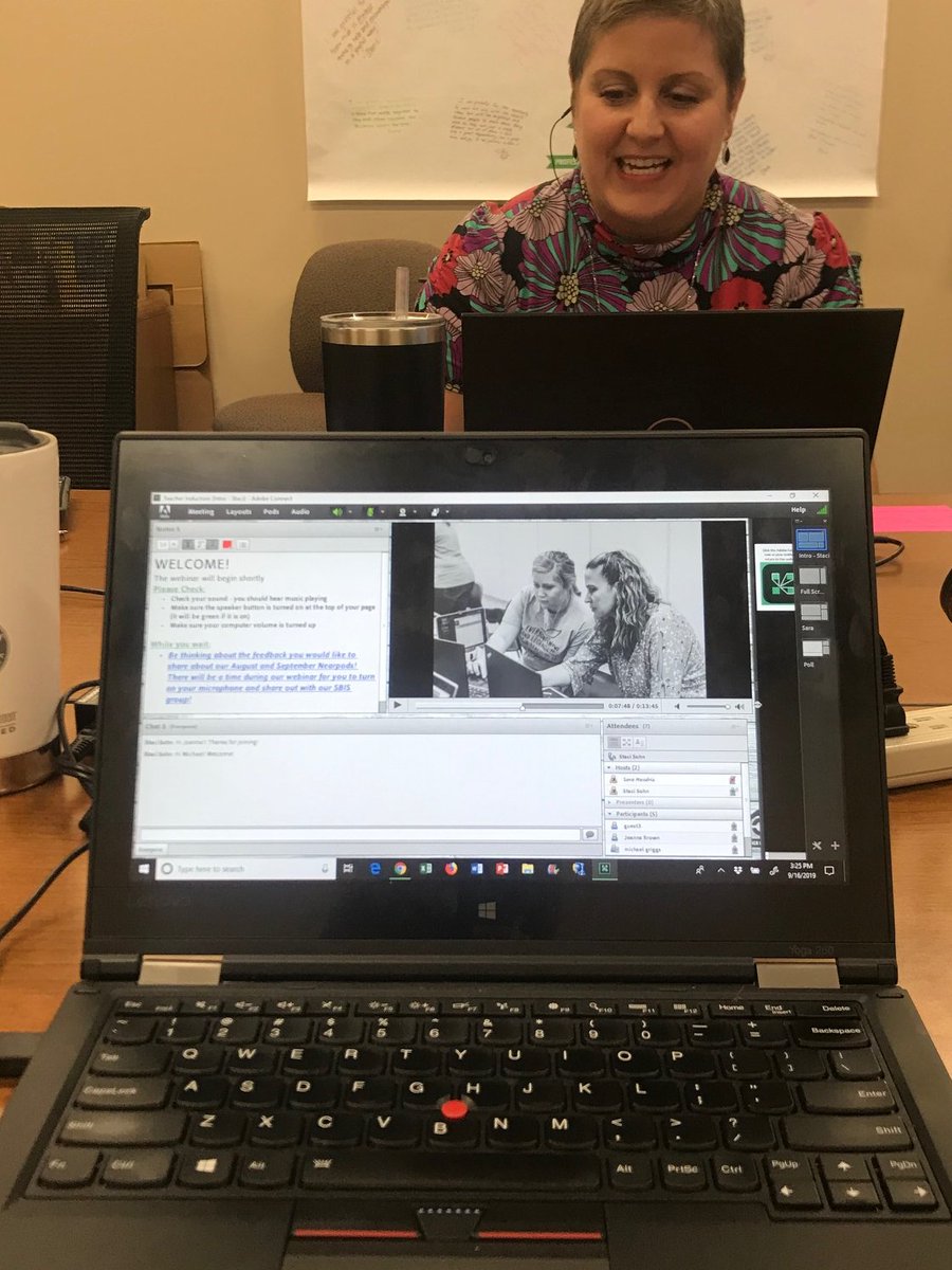 sara_hendrix4's tweet photo. I loved getting to host our  Induction Mentor #webinar with 
@stacimsohn !! This is a new way we are working to support our Year 1 Induction mentors! #cmcssinduction https://t.co/dwM60EhbN6