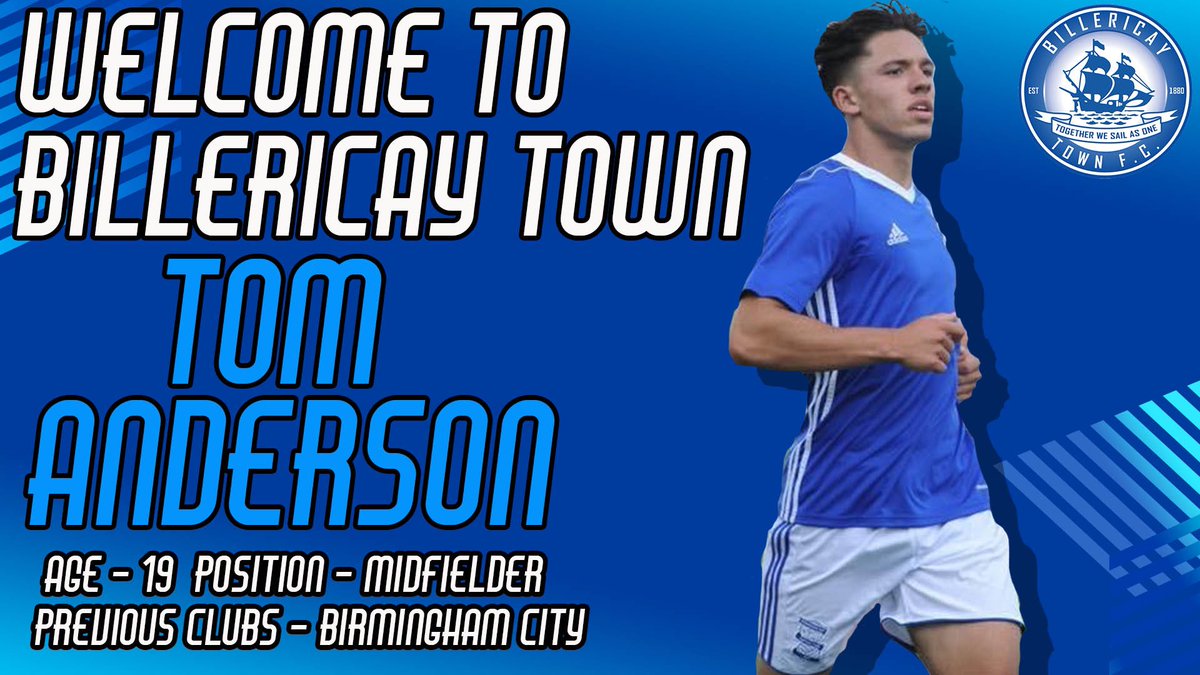 BTFC's tweet image. Next up is Tom Anderson, Tom joins us on a duel reg with @BrentwoodTownFC  after 12 years with @BCFC 
#WelcomeTom #2of4