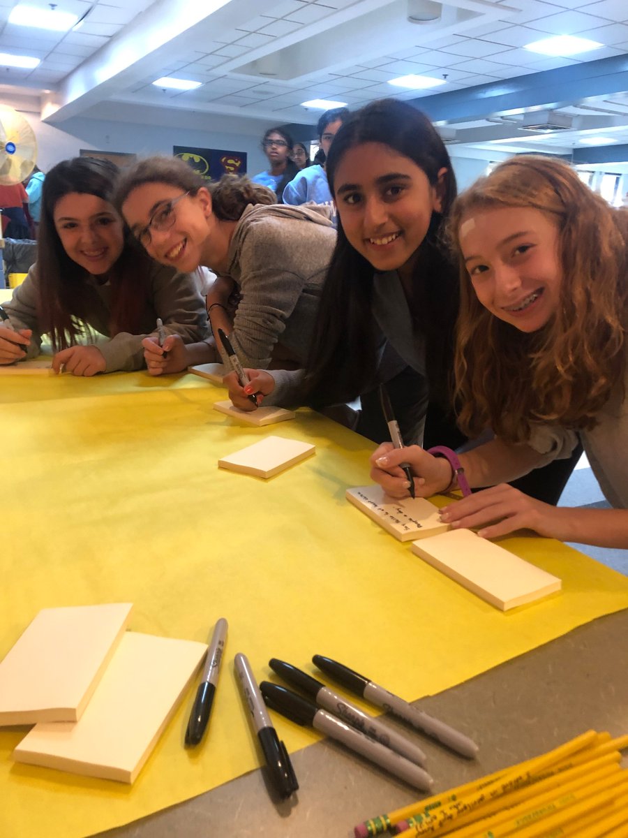 adamsguidance1's tweet image. RAMS wrapped up #startwithhello week with a music filled lunch room! Students in grades 6, 7 and 8 contributed messages of hope and consideration to our group poster. As one student wrote "every friendship starts with hello". @RAMSHollistonPS