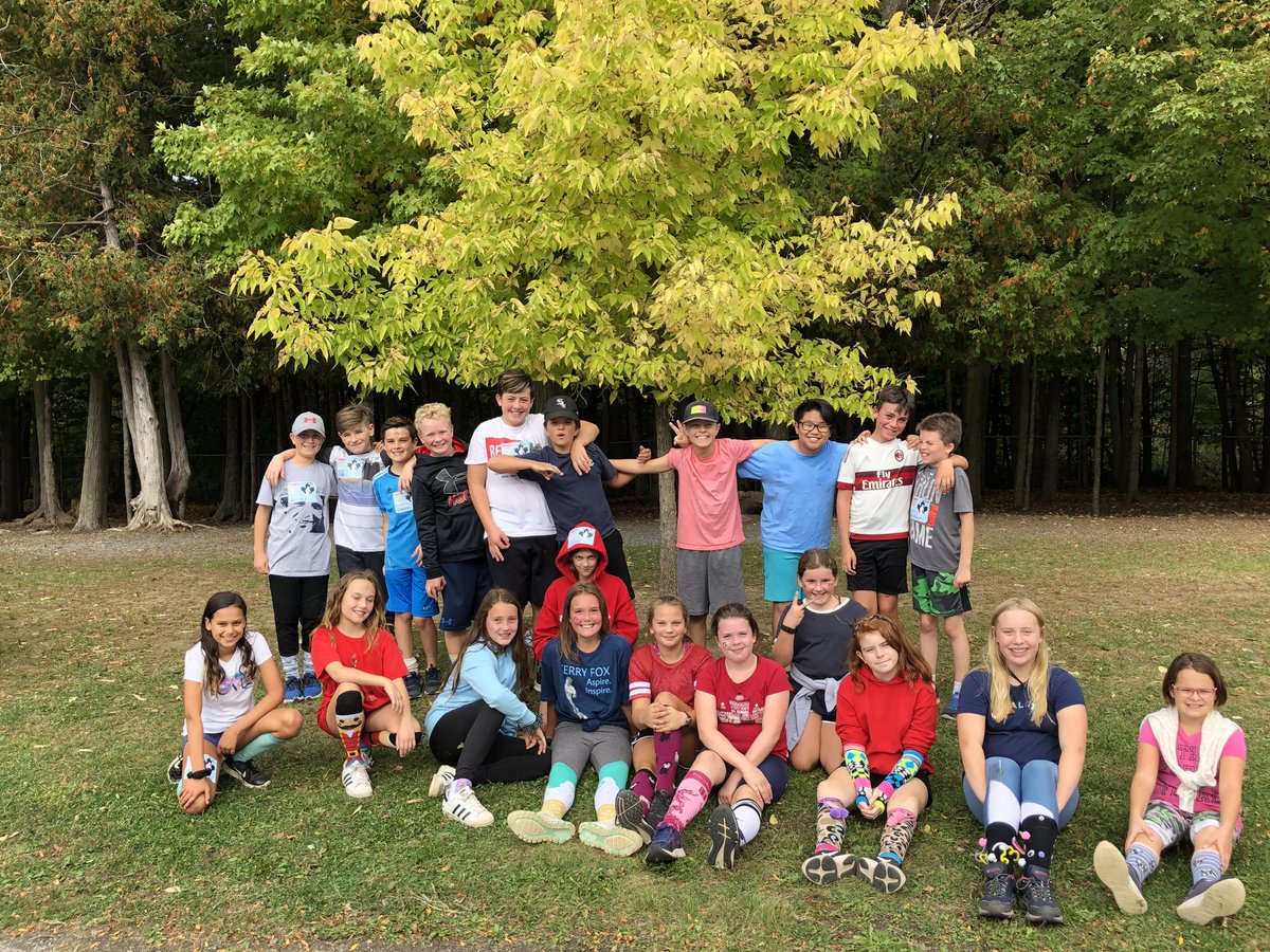 MrWalshHS's tweet photo. Just finished our Terry Fox Run/Walk. Super group of grade 6 students. @MrWalshHS @HolySpiritOCSB #ProudToFollowTerryFox https://t.co/qnc7aZRPH9