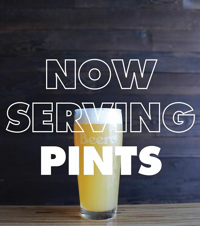HUZZAH! It has been 435 days (but who’s counting) but we can FINALLY serve PINTS. Beautiful, large, cold, 16oz pints. 
So come by Beere Brewing and enjoy a pint with us! 
Thank you for your 14 months of patience and ongoing patronage. We love you forever. ift.tt/2neUEGC