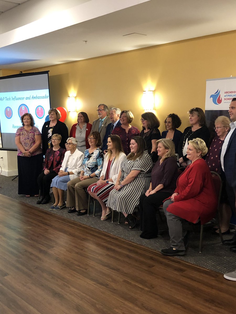 CoachB0066's tweet photo. Such a wonderful morning recognizing the great work by these teachers and administrators! Kudos to our 2018-2019 Tech Influencers and Ambassadors! 

Looking forward to the awesome work we will recognize for the ‘19-‘20 school year! #aoptech @NCEATALK @AOPS_Schools https://t.co/WGDdWGqyDg