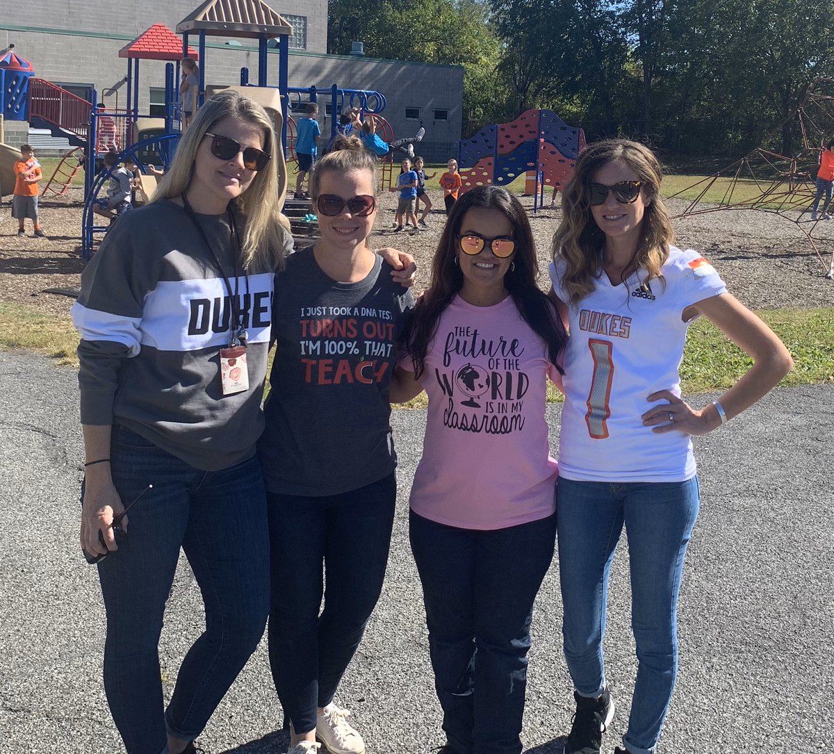 mccavara's tweet photo. Teacher T-Shirts and Marlboro Dukes Pride! Happy Friday! #shirtoffmyback #MarlboroDukes @MsTads_SoFourth @readbarley205 @Marlboro_Mayhem https://t.co/2FDD5W00mn