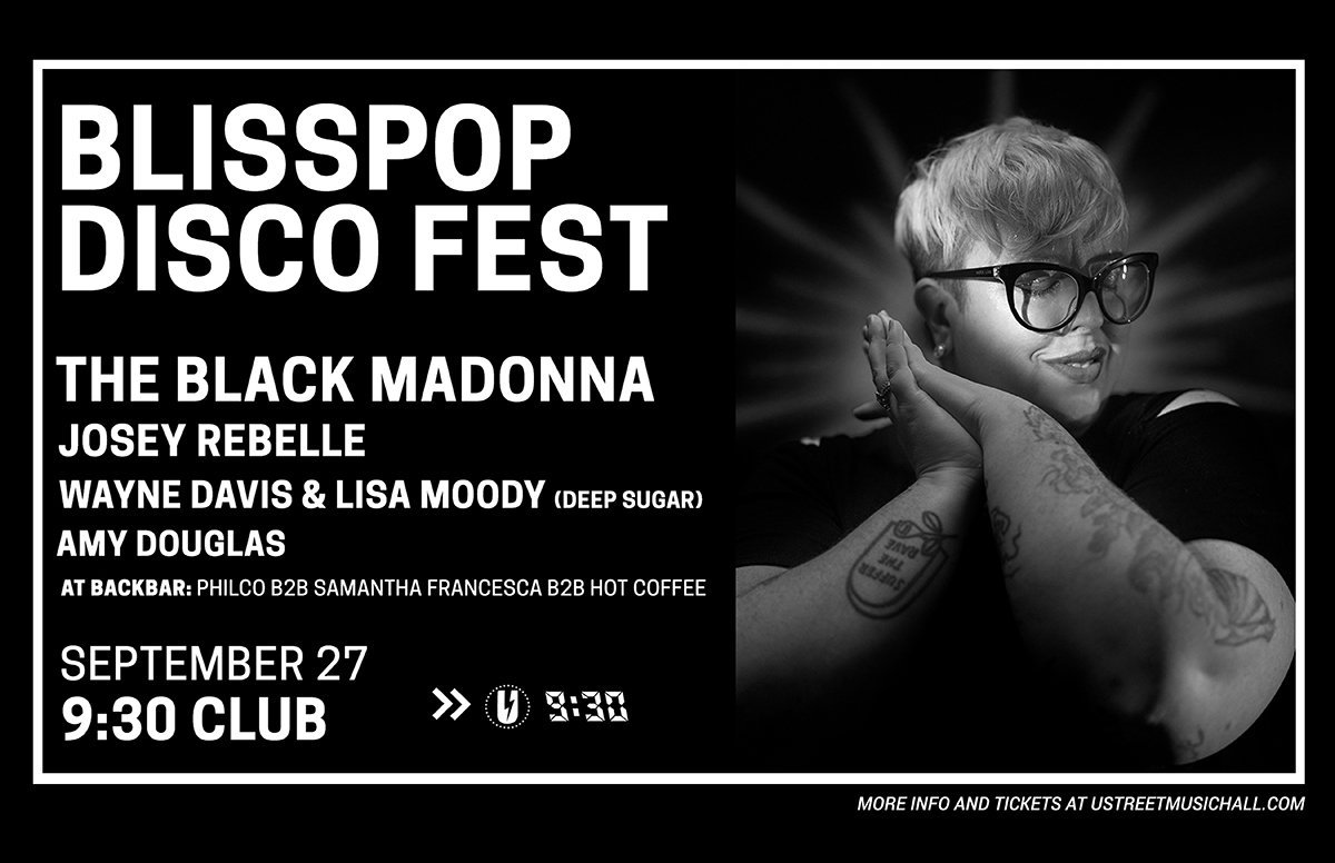 uhalldc's tweet photo. Night One of #BlisspopDiscoFest is TONIGHT at @930Club featuring @blackmadonnachi with #Joseyrebelle, #WayneDavis and @LisaMoody, and @AmyDouglasSings!
📅: September 27
🎟️: https://t.co/ogO3xLyxtc https://t.co/uQXc9PrJVo