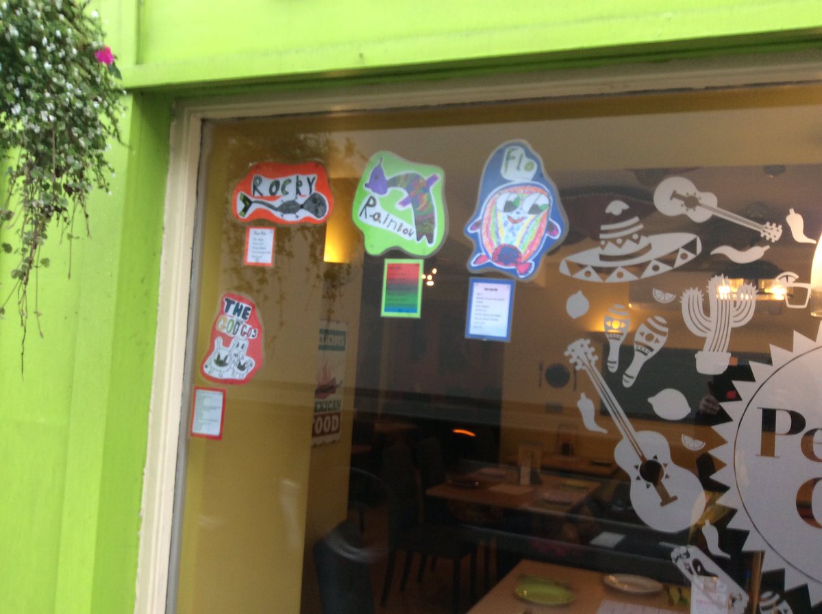 ArmathwaiteCPS's tweet photo. Our window at the Lakes International Comic Arts Festival looks fabulous - go &amp; see! #comicartsfest https://t.co/IVEd8PnqaG