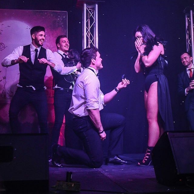 DancerRed30's tweet image. The first time I saw you, my heart whispered “that’s the one” 
7 years ago today we officially became a couple. 
Who knew “the guy with the abs” would be the guy who stole my heart! 
This memory is one of my favourites 💍 Here’s to 7 more years of fun and laughter and a few m…