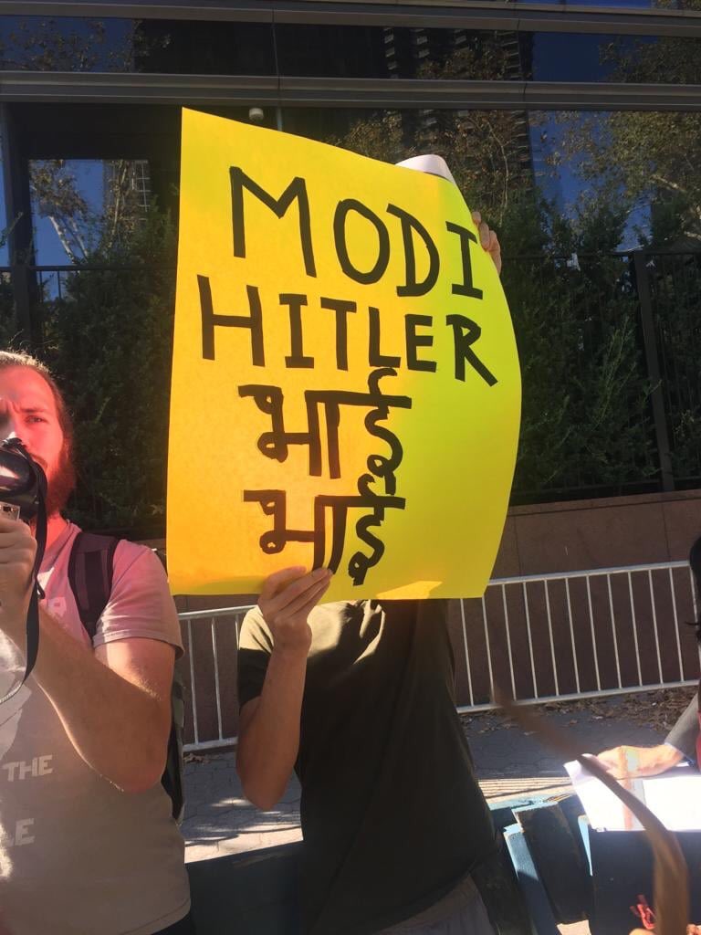 IAMCouncil's tweet image. Anti Modi protest outside UN in New York

#UNGA #ModiUNGASpeech