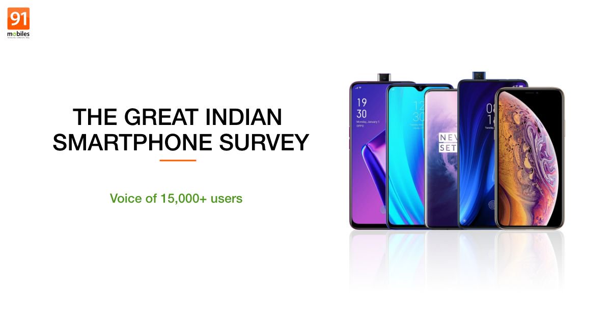 91mobiles's tweet photo. Insights from the Great Indian Smartphone Survey 2019 are out. See link for details, and follow the thread for a look at the findings https://t.co/vW4SEcdSpB https://t.co/mqKcu5pjmE