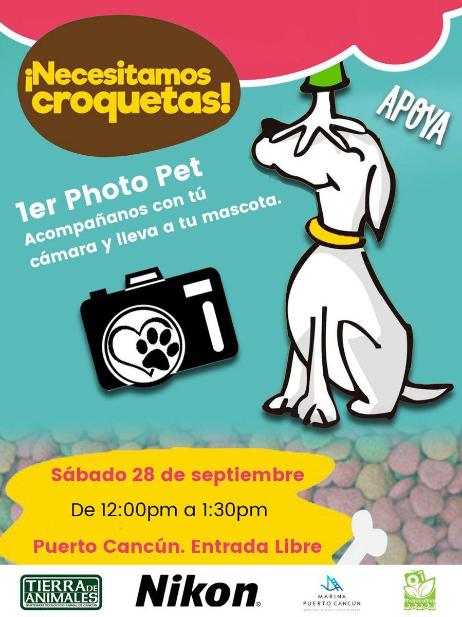 ¿Qué hacer en #Cancún? Apoyemos a nuestro equipo ⚽ <a href="/Atlante/">Atlante FC 🐎⚽️</a> , una sesión de fotos con nuestros perros🐶 y ayudar al planeta con el #Reciclatlón 🌎 #FelizFinDeSemana <a href="/PirataCancun/">PirataCancun</a>