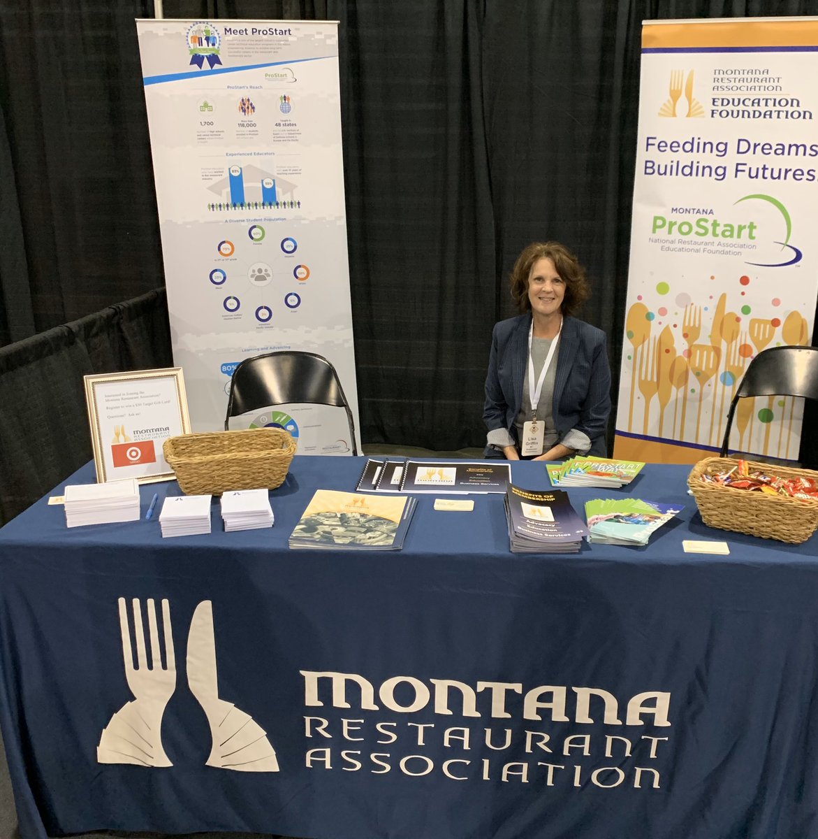 Come to the Montana Food Show at the Brick Breeden Fieldhuse today to meet our new Interim Montana ProStart Coordinator, Lisa!! #mtprostart