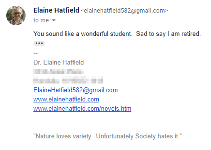 JamesHeartEmoji's tweet image. The literal founder of my field said I&apos;d be a good grad student. I&apos;m about to print this and hang it on my wall, not even joking
#relationshipscience