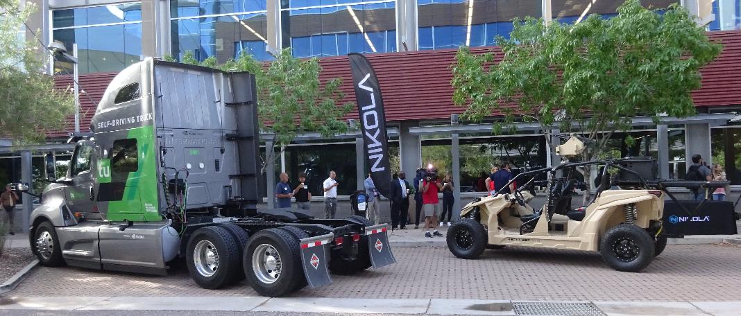 AzSmartCities's tweet photo. .@GreenLivingAZ The Future of #ElectricVehicle &amp; #AutonomousVehicle Event Kicks Off with @APSfyi @NikolaMotor @TuSimpleAI @SRPconnect @Az_Energy @EvArizona @AzCommerce @ASUGreen @ASU #ASUSkySong #AzSmartCities #AzDataCenter #AzDC20 https://t.co/XP5xP5cDNN
