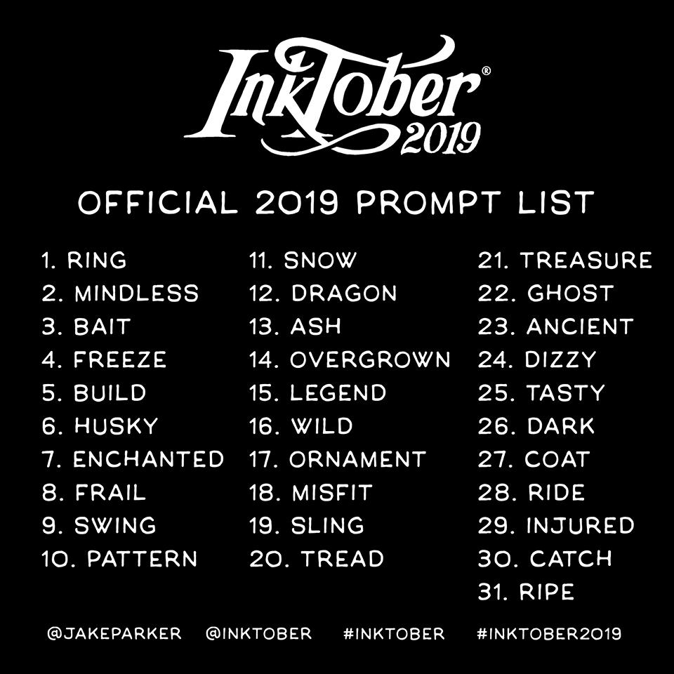 levelupxpllc's tweet photo. October is almost here which means it is almost time for Inktober. Which prompt are you most excited for?
#Inktober2019 #inktoberprompts #art https://t.co/1VxlNLfnG5