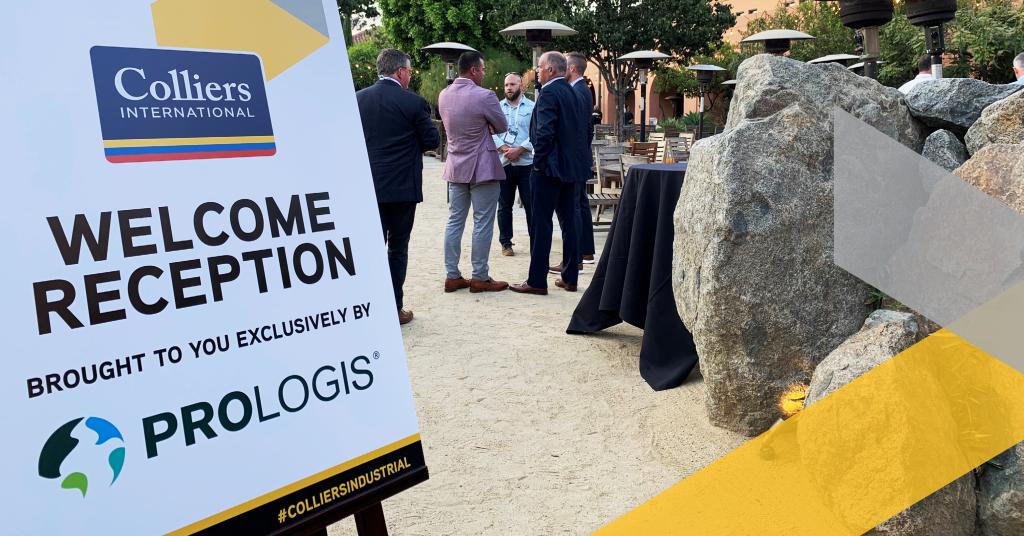 ColliersLIVE's tweet photo. We hope everyone had a great time at last night's Welcome Reception, exclusively sponsored by our Platinum Sponsor, @Prologis! #ColliersIndustrial https://t.co/9TROFu6qnu
