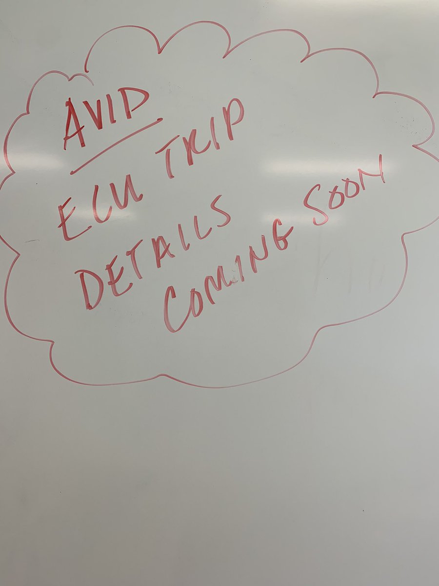 Who wouda Eva thought. Avids anual ECU trip coming up. 
#whiteoakvikings