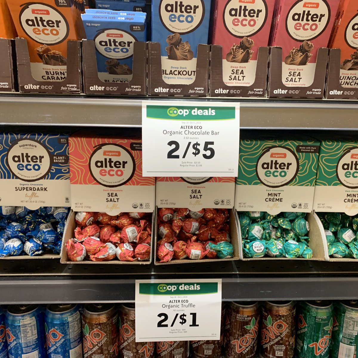 msmarketcoop's tweet photo. Happy Friday! #TreatYourself with @AlterEcoSF #fairtrade, #organic chocolate bars and truffles. On sale now until Oct. 1st, while supplies last. https://t.co/1sQWbI1Iiq