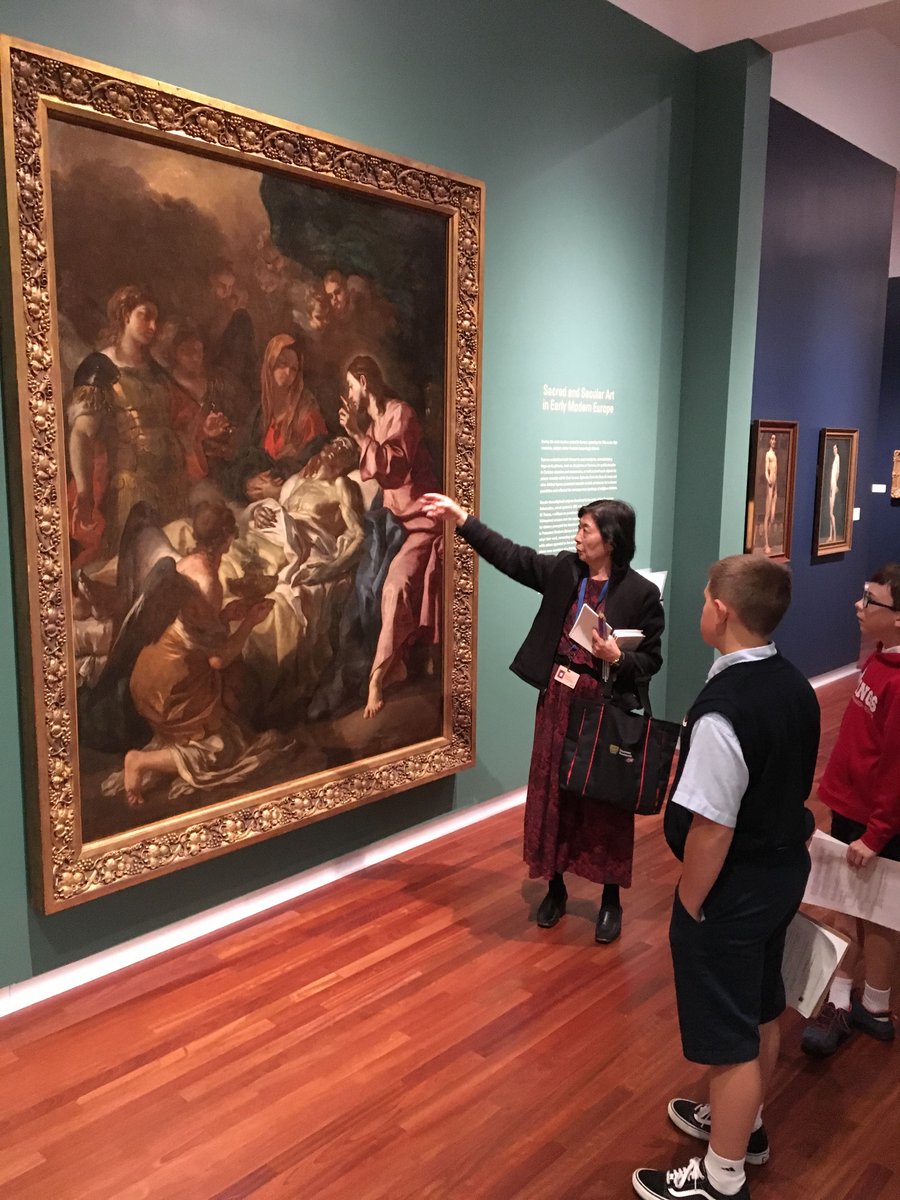 stvincentschool's tweet photo. Yesterday St. Vincent's 7th grade class took a cross-curricular field trip to the Utah Museum of Fine Arts.  They combined World Geography and English Language Art curriculum while studying ancient artifacts.  #educationalfieldtrips #learningmakesmehappy https://t.co/7qpQwBidsP