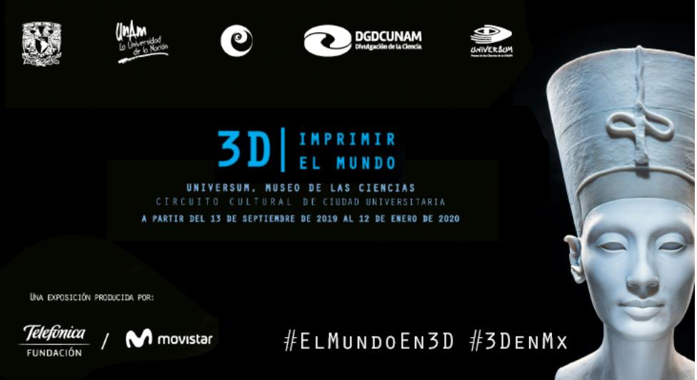 TelefonicaMX's tweet photo. La exposición #ElMundoEn3D explora el impacto de la impresión en tres dimensiones en nuestra sociedad. Visítala en @UniversumMuseo, #3DEnMX  @FTelefonicaMX https://t.co/mXh1uT062i