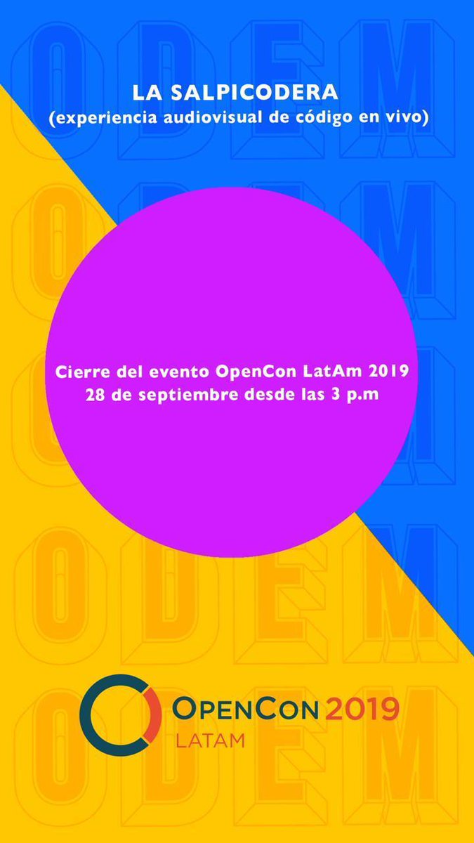 YosoyelAfo's tweet image. Cierre de #OpenConLatAm2019