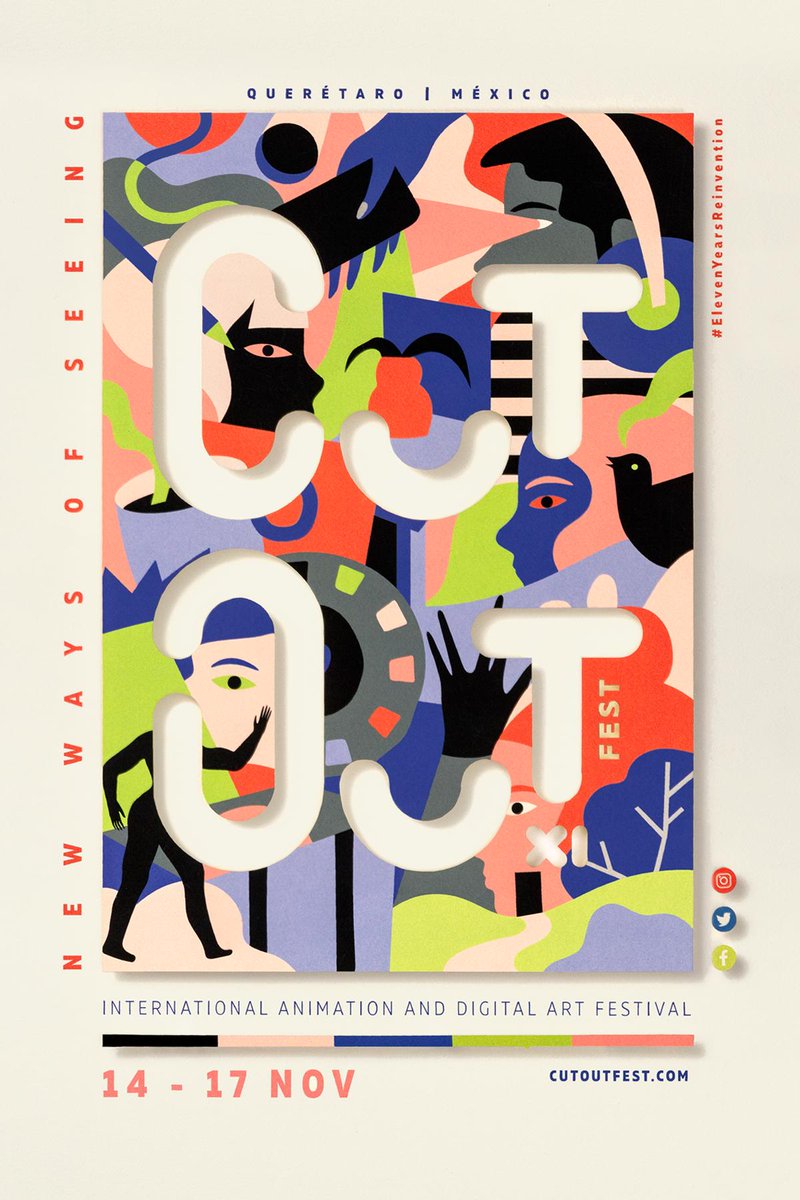 CutOutFest's tweet photo. Redesign to redevelop
Redevelop to reexperience
Reexperience to redescribe
Redescribe to reinvent
November 14-17
Poster by @poni_oh & @Foconauta
- - - - - - - - - - - - - - - - - - - - - - - - - - - -
#ElevenYearsReinvention
#NewWaysOfSeeing https://t.co/XKg8gEuSu7