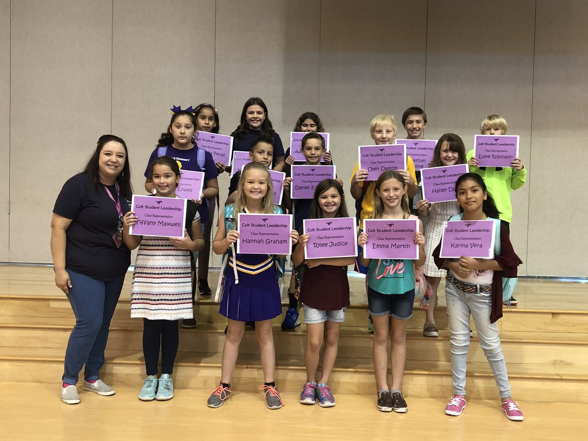 ColtElementary's tweet image. Colt Elementary Student Leaders for the 2019-2020 school year! We can’t wait to see all this group accomplishes as they plan, collaborate, and achieve goals! #coltriseup