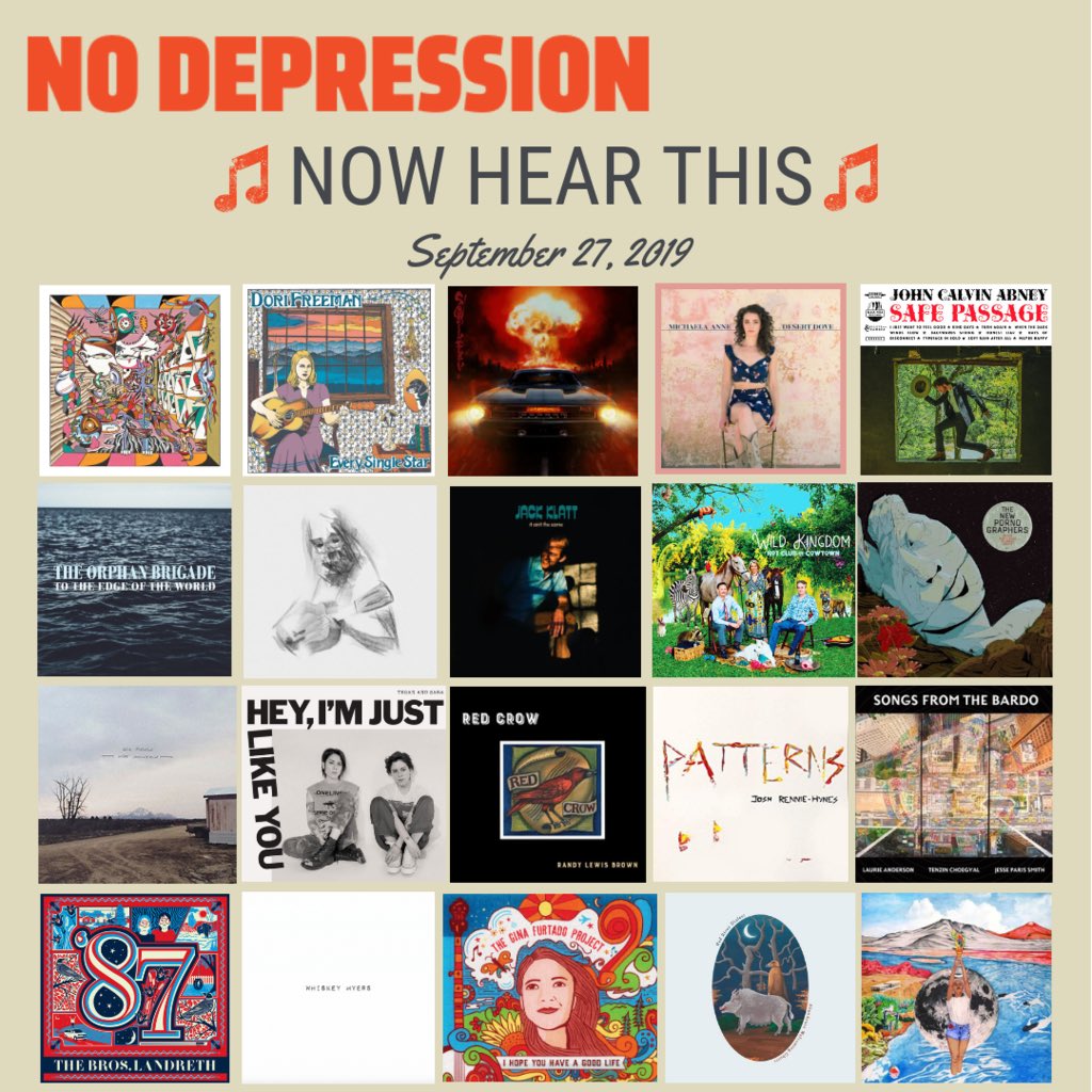No Depression – Roots Music Journalism (@nodepression) on Twitter photo #NewMusicFriday! Tons of great new albums to dig into. 🤩 Featuring tagged + @bstrings1 <a href="/doriFreeman/">Dori Freeman</a> <a href="/SimpsonSturgill/">Sturgill Simpson</a> <a href="/MyMichaelaAnne/">Michaela Anne</a> <a href="/johncalvinabney/">John Calvin Abney</a> <a href="/JackKlattMusic/">Jack Klatt</a> <a href="/Orphanbrig/">The Orphan Brigade</a> + more! Latest reviews: nodepression.com/album-reviews/ #NewMusicFriday! Tons of great new albums to dig into. 🤩 Featuring tagged + @bstrings1 <a href="/doriFreeman/">Dori Freeman</a> <a href="/SimpsonSturgill/">Sturgill Simpson</a> <a href="/MyMichaelaAnne/">Michaela Anne</a> <a href="/johncalvinabney/">John Calvin Abney</a> <a href="/JackKlattMusic/">Jack Klatt</a> <a href="/Orphanbrig/">The Orphan Brigade</a> + more! Latest reviews: nodepression.com/album-reviews/