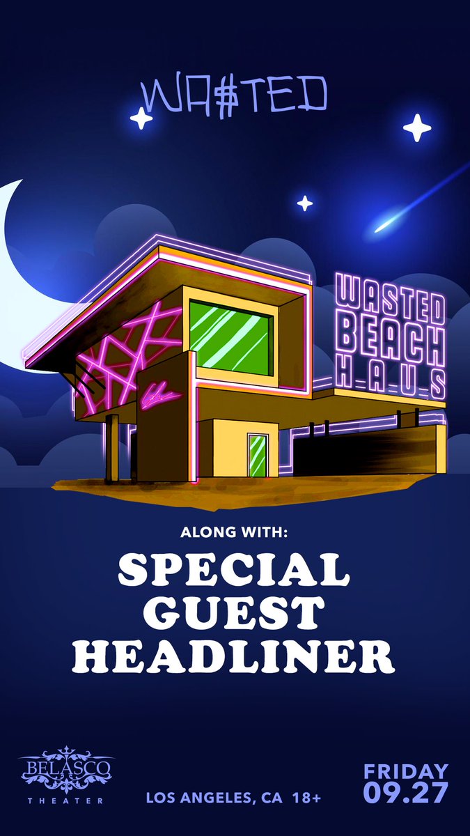 FlytrMusic's tweet image. Tonight. I got like 6 tickets left. Have a special announcement after the night ends. Who wants to party with the Wasted gang?