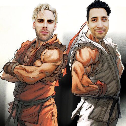 Ken &amp; Ryu? Nope... Dom &amp; Jesse 💪🏻💪🏼😂😆 we both grew up playing Street Fighter on Nintendo, that game was so lit! 🔥🥋 #streetfighter