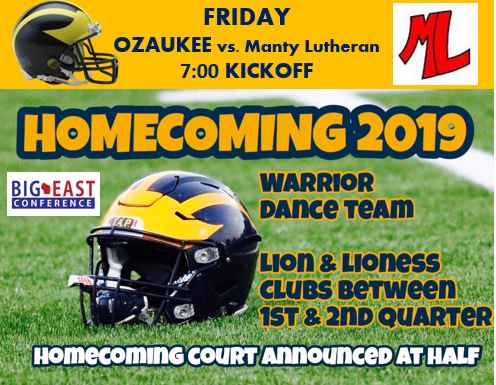OzaukeeFootball's tweet photo. Ozaukee @ HOME TONIGHT vs, Manitowoc Lutheran https://t.co/4IA8uZlVhK https://t.co/Tkb6EZomKb