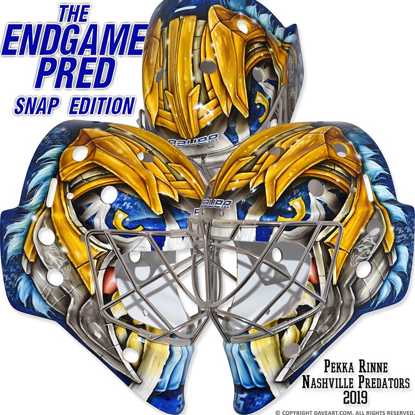 NHL on Twitter: &quot;From the design to the colors, Pekka Rinne&#39;s new mask is  not one to mess with. It&#39;s going to look real sharp in action. 😉 (via  @daveartofficial)… https://t.co/qgoDAwH39o&quot;