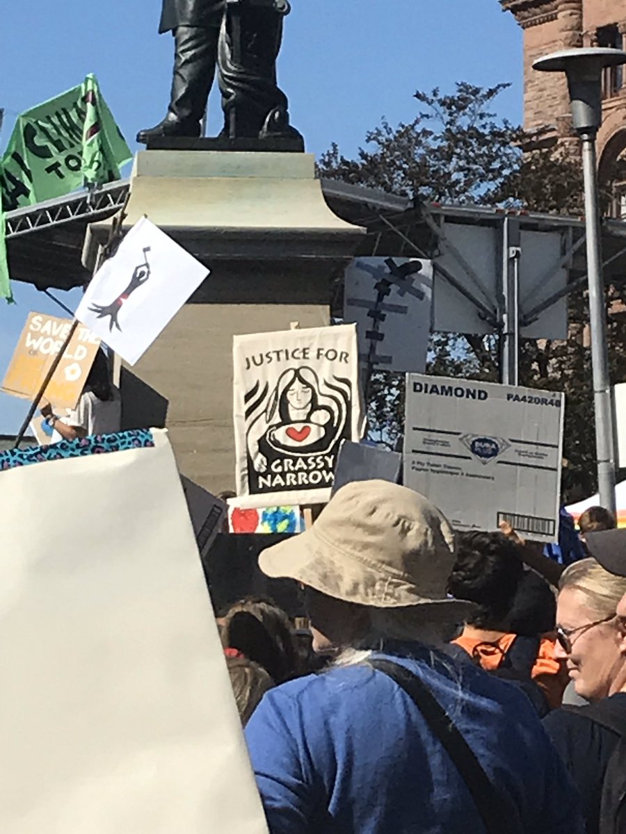 KalsiLeah's tweet photo. People are suffering from mercury poisoning in #grassynarrows. We can’t silence them by remaining silent ourselves.
We have to centre the suffering and leadership of Indigenous peoples on the front lines of climate destruction. #freegrassy #ClimateAction #climatestriketoronto https://t.co/ITJQiRDuaO