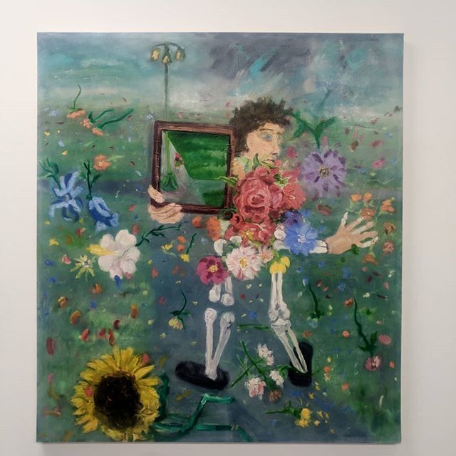 PlateausLunar's tweet photo. Stretched and ready to drop off @hopartscenter .  #art #oilpainting #contemporaryartist #artexhibition #self #selfportrait #oilpaint #canvas #flowers @realitycheckpoint #realitycheckpoint @ga11ery.cambridge @cambridge_school_of_art @cambridge_uk #Cambrid… https://t.co/kQ2kck18bm https://t.co/2wAsD2ILvo
