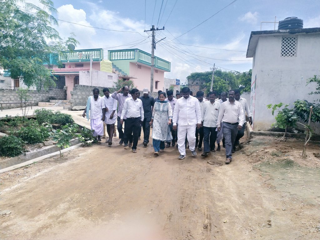 Today visited Khasimnagar village of wanaparthy mandal, along with The Hon'ble CZP and Dist. Collector madam.