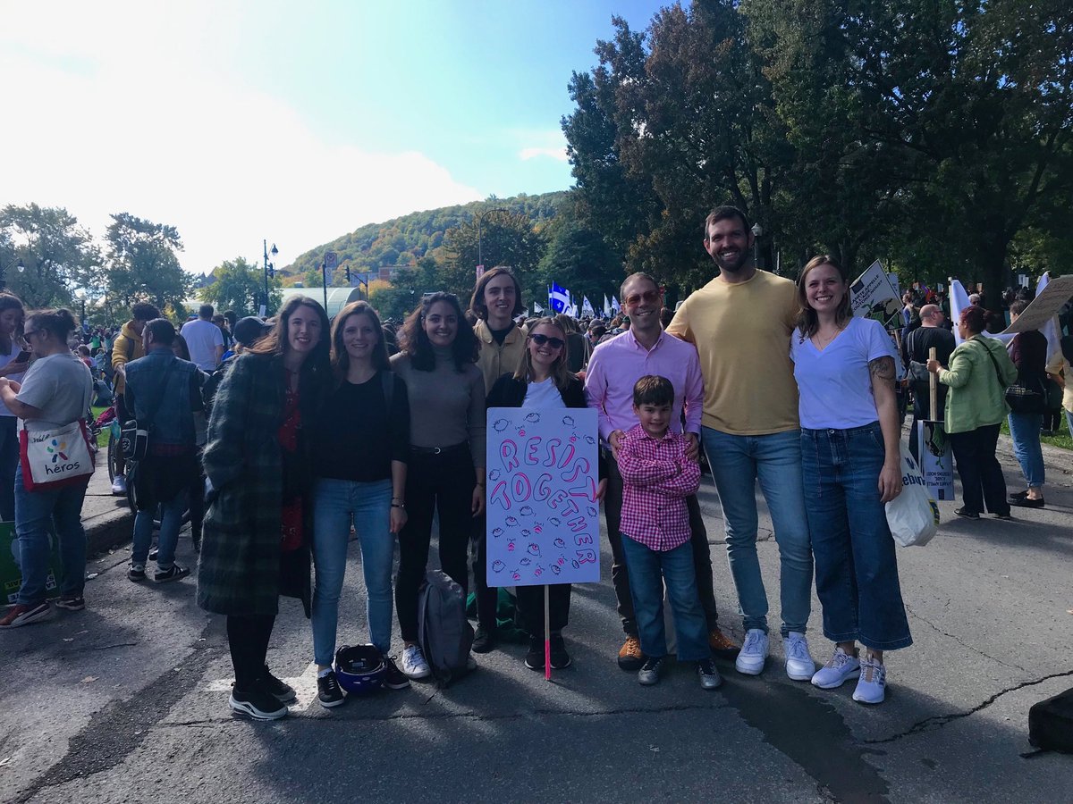 NewCities's tweet photo. LIVE from the #ClimateMarch in #Montreal. Today the ⁦@NewCities⁩ team take to the streets to support the demand for action on #climatechange in our #cities. #FridaysForFuture #MarchePourLeClimat #ClimateStrike #climatestrikecanada https://t.co/Xkcg7UXT4z