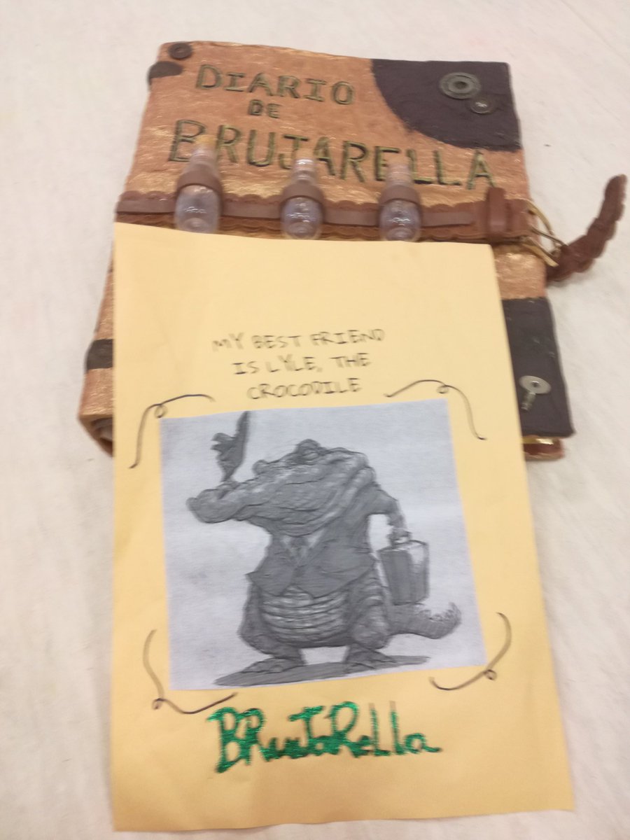 RbkTeacherHBST's tweet photo. Brujarella speaks in English too...Who is she?? Lyle the Crocodile is her best friend, will we meet him someday? @DianaHbst @HBSTORREJON #crocodilesclass #witchproject https://t.co/6h0VWjLGlO