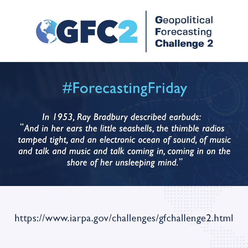 IARPAnews's tweet photo. It's #ForecastingFriday! Check out this cool prediction and follow the #IARPAgfchallenge2 to learn how Solvers are creating methods to forecast geopolitical events: https://t.co/DKZWbYj36I #geopolitics #datascience https://t.co/fJhl0WFaUt