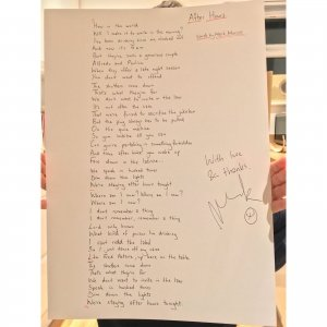 BluetonesFanz's tweet photo. Competition time 🥳

We at BTF have secured (in principle) ONE hand-written AND signed lyric sheet.  The lucky recipient can choose from any of the Look Up tracks penned by the lyrical genius that is @TheQuill 

Just RT and tell us which track you would choose and why

Good luck https://t.co/wzED4N5Fet