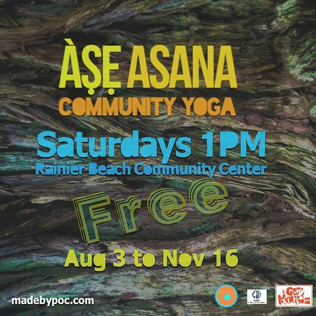 madebypOc's tweet photo. Deep breath and good stretch. Join @adamjabari. Saturday for Àṣẹ Asana Community Yoga. All are welcome. Always FREE.

#community #yoga #madebypoc #healing #RainierBeach #Seattle https://t.co/FN7amjXGRA https://t.co/jdpgs5LbdS