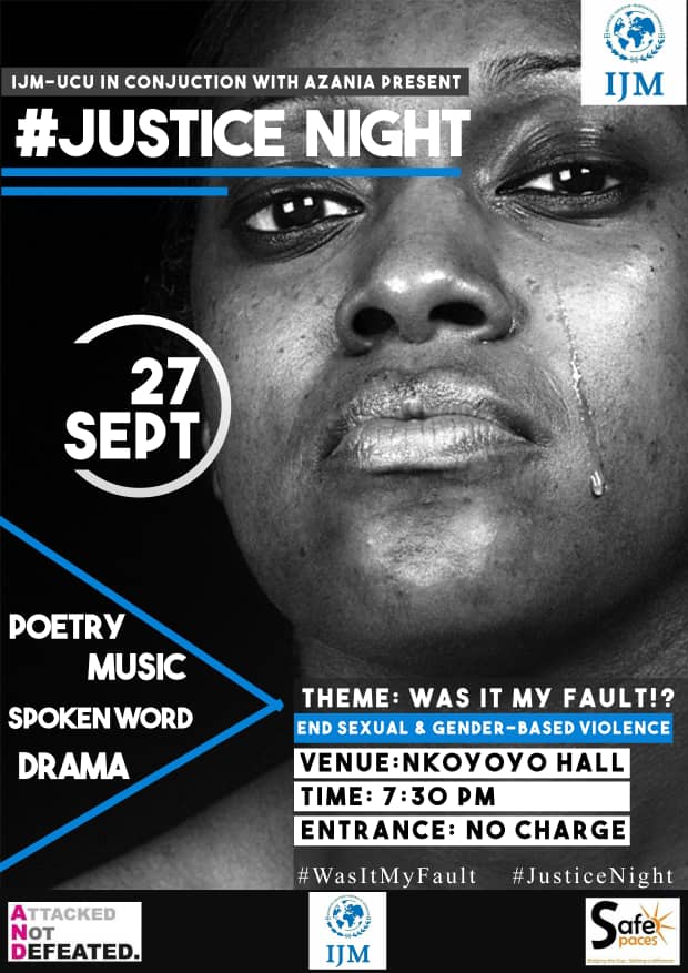 carylpriscilla's tweet photo. #EndSGBV #wasitmyfault #justicenight at Uganda Christian University @thrive_uganda @Safe_SpacesOrg @IJM https://t.co/iJidm27g5S
