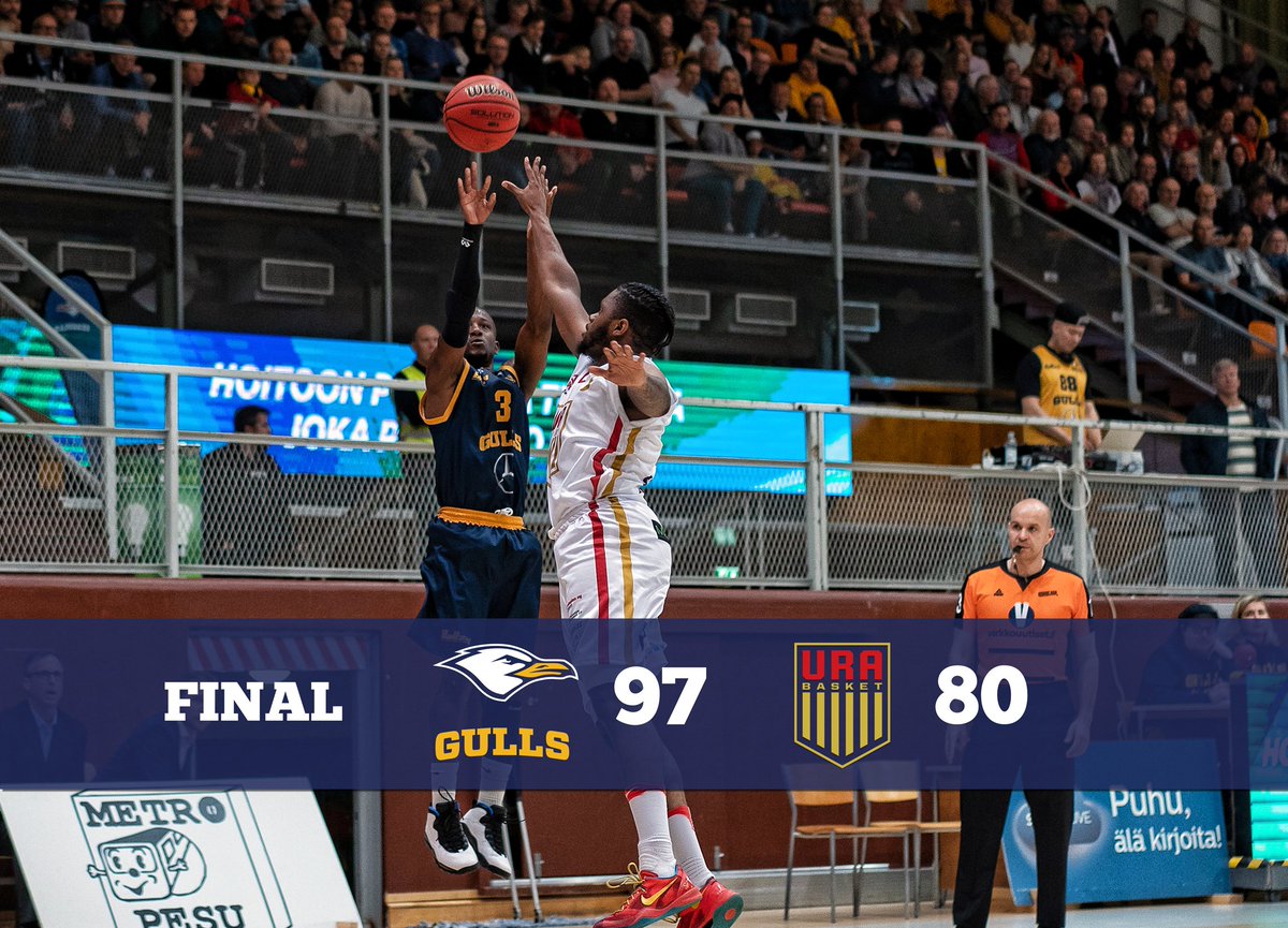 Gulls Win! 💪🏼💪🏼💪🏼
. . .
Seuraava himapeli pe 4.10.2019 klo 18:30 vs <a href="/KatajaBasket/">Kataja Basket</a> 

🎟 Ennakkoliput: tiketti.fi/helsinkisegulls

#Gullsnation #Korisliiga