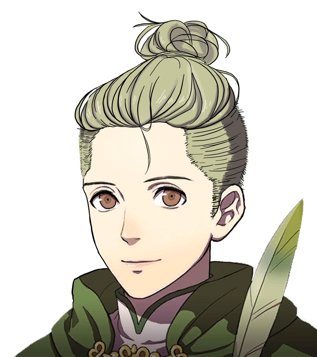 Anime Character With Man Bun  Png Download  Anime Character With Bun  Transparent Png  vhv