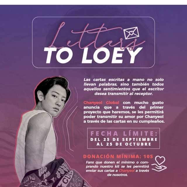 PCY_Argentina's tweet photo. 🌐| #LettersToLOEY 💌 Proyecto especial de cumpleaños | by Chanyeol Global 

💌 Demostra tu amor por Chanyeol a través de tus propias cartas y fanarts 💕

¡Esperamos su participación!

Organiza: ChanyeolGlobal
Participa: Chanyeol Argentina y EXO Argentina. https://t.co/LL9M2mUMXs
