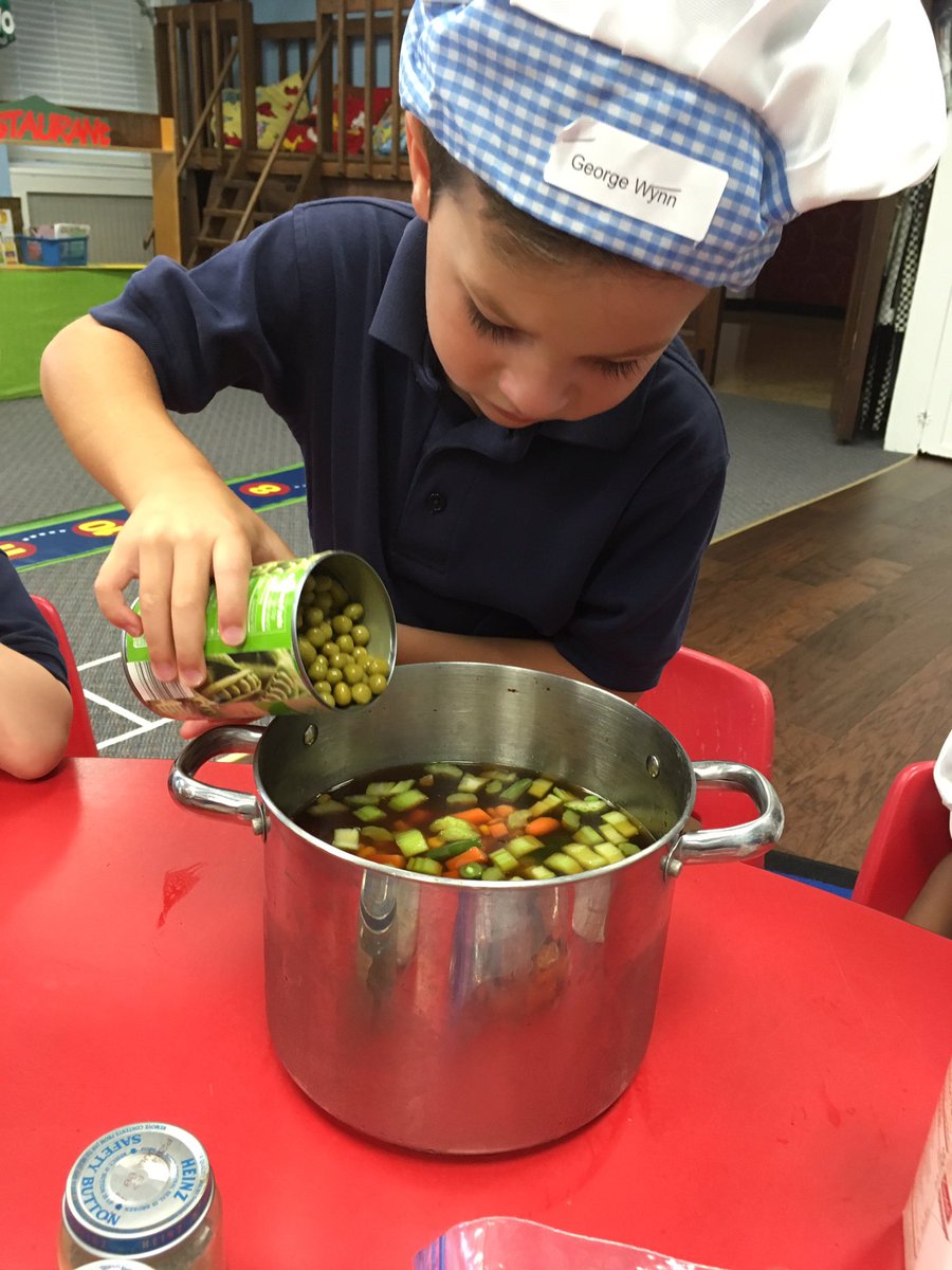 AcademyPreK's tweet photo. Soup’s on!  Pre Primary chefs brought vegetables for Friendship soup. Yummy @ash1818 https://t.co/Denc4KNYRK