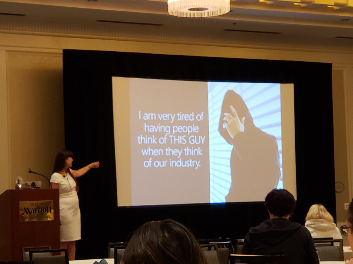 InfoSecQueen's tweet image. Hi @StephandSec lol #DefendCon2019