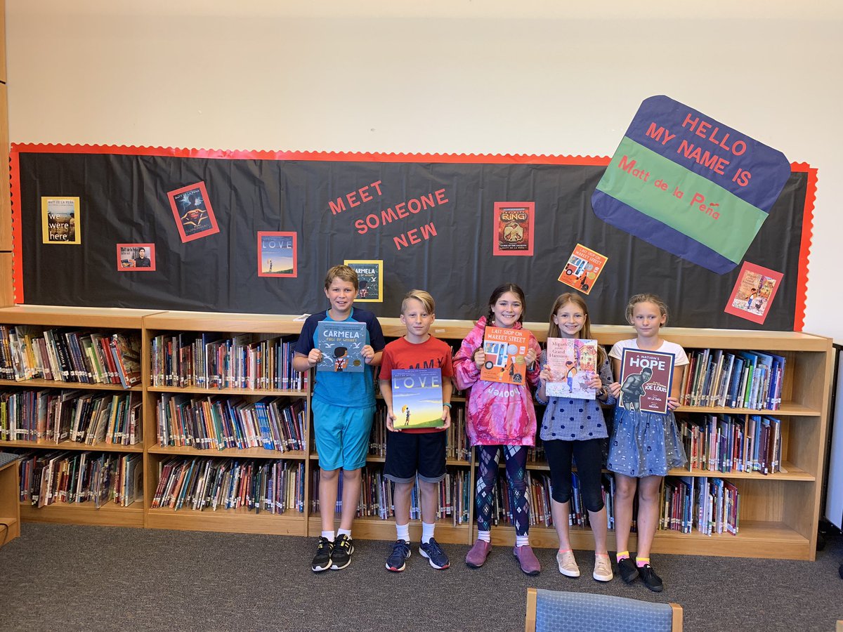 UESLibrary's tweet image. Thank you @mattdelapena for an awesome visit today. The students were inspired by your messages. Thank you @mschwander for organizing. @UESPrincipal