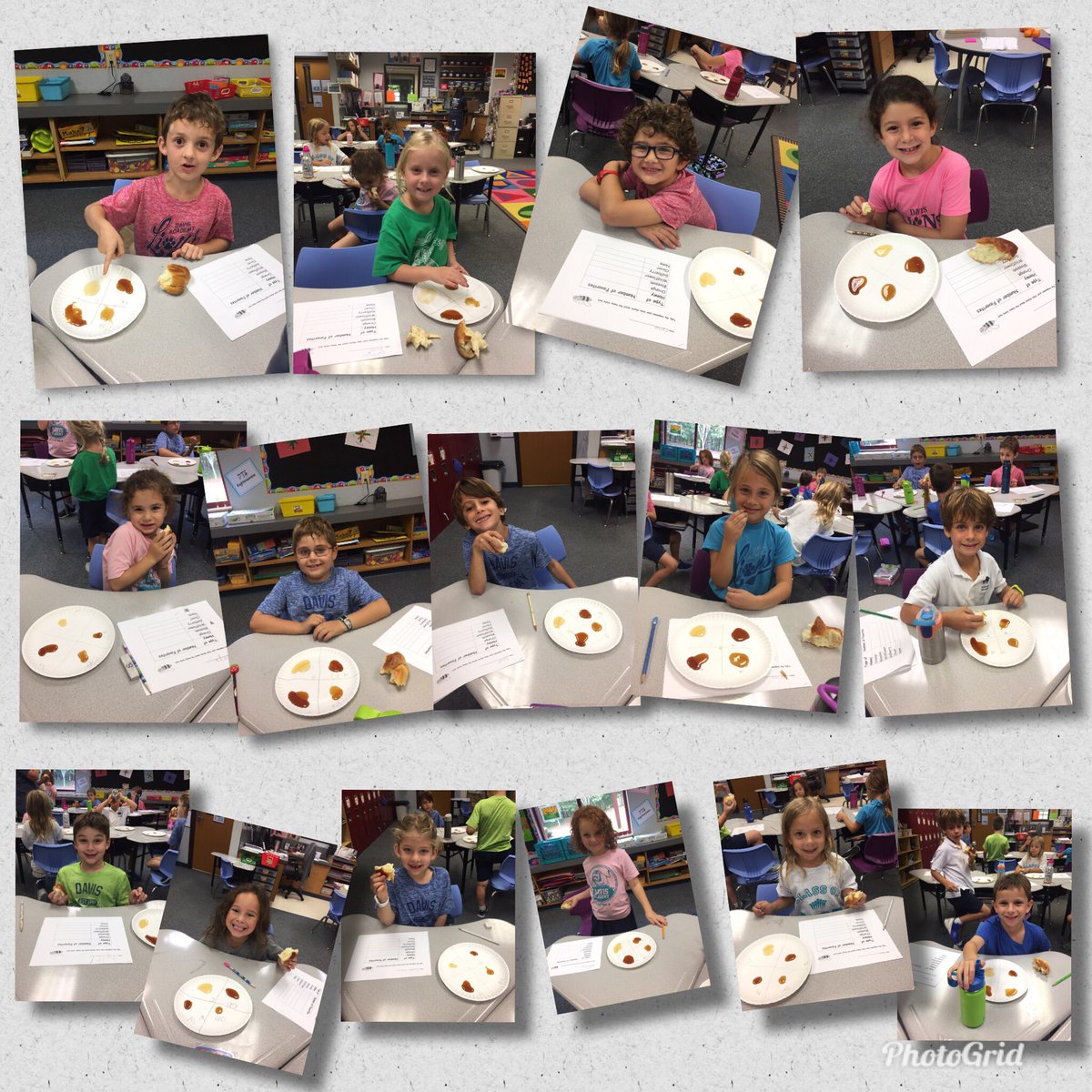 MsEdison17's tweet image. Honey tasting fun for Rosh Hashanah! #davis1