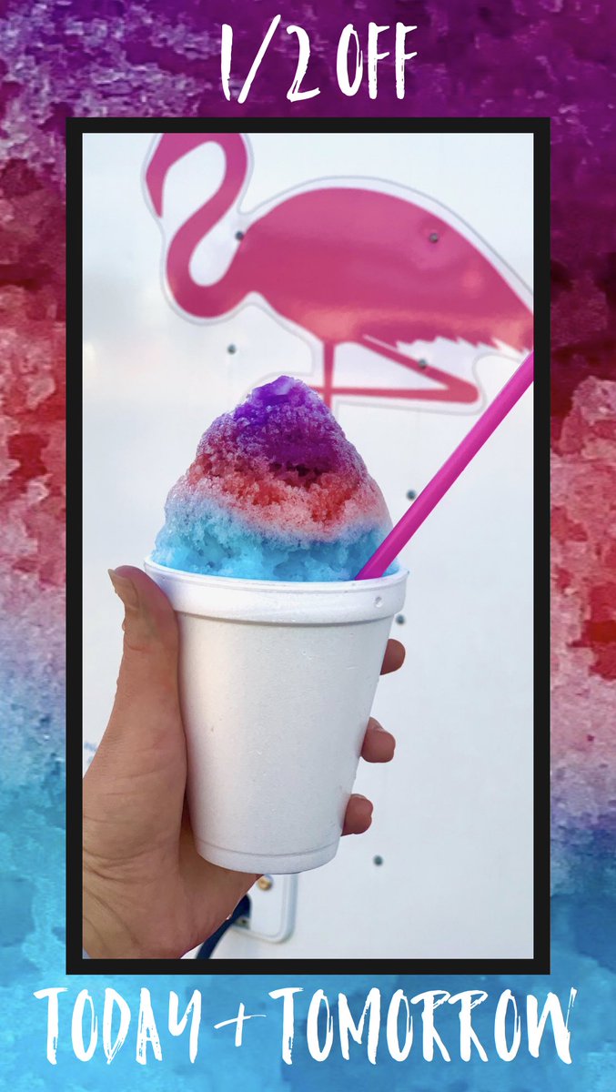 Snowbyrds_ice's tweet photo. Today and tomorrow come get 1/2 off! https://t.co/qZGnRFXEfI