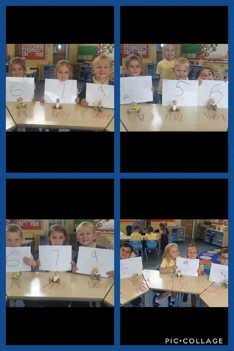 Who had the longest ribbon, Dopey, Happy or Sleepy? We used cubes and rules to decide...